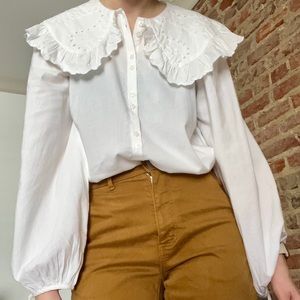 Universal Thread 〰️ button-down oversized collar blouse NWOT
